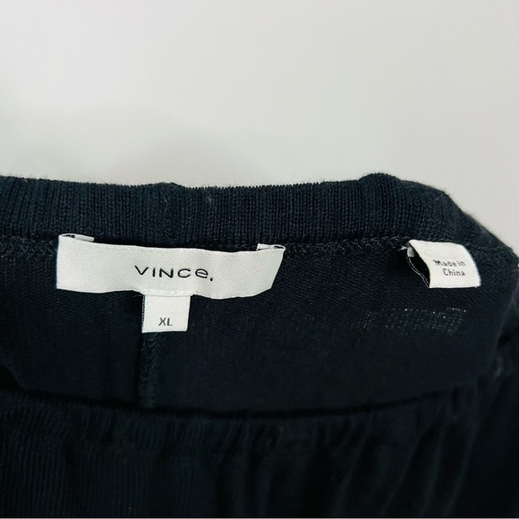 Vince Black Wide Leg knit lounge pants size xlarge - Picture 7 of 8